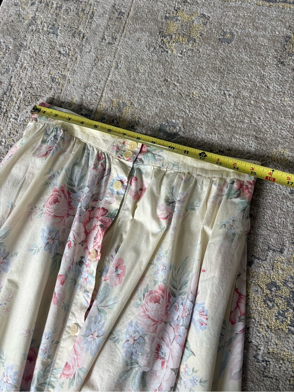Lauren Ralph Lauren Vintage Floral Midi Skirt - Picture 7 of 8